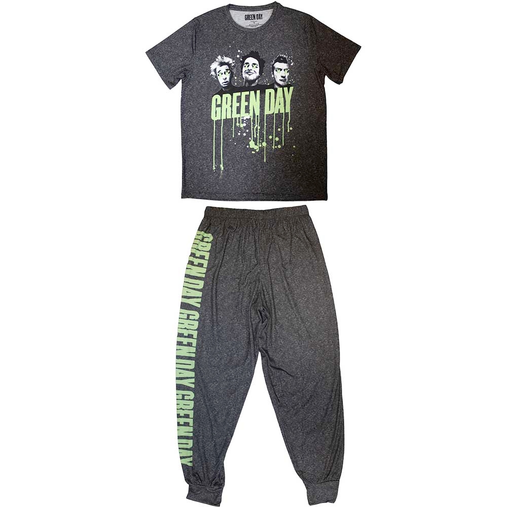Green Day - Drips Pyjama - Noir